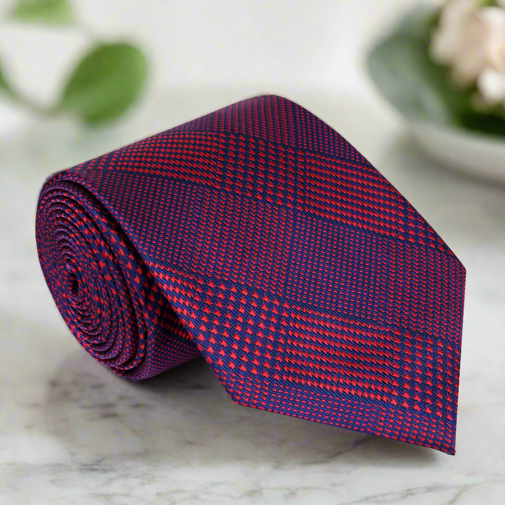 Stanford Plaid Necktie