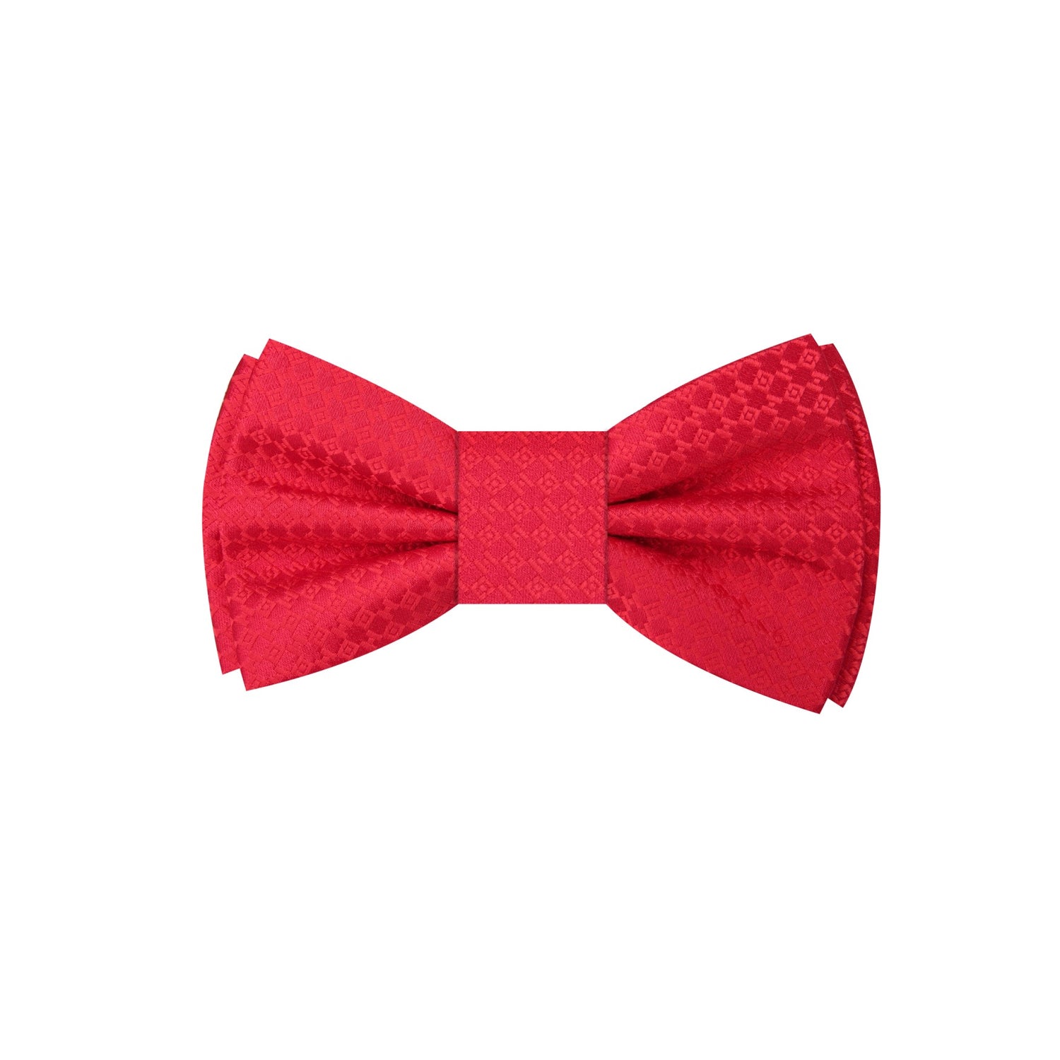 Red Geometric Bow Tie