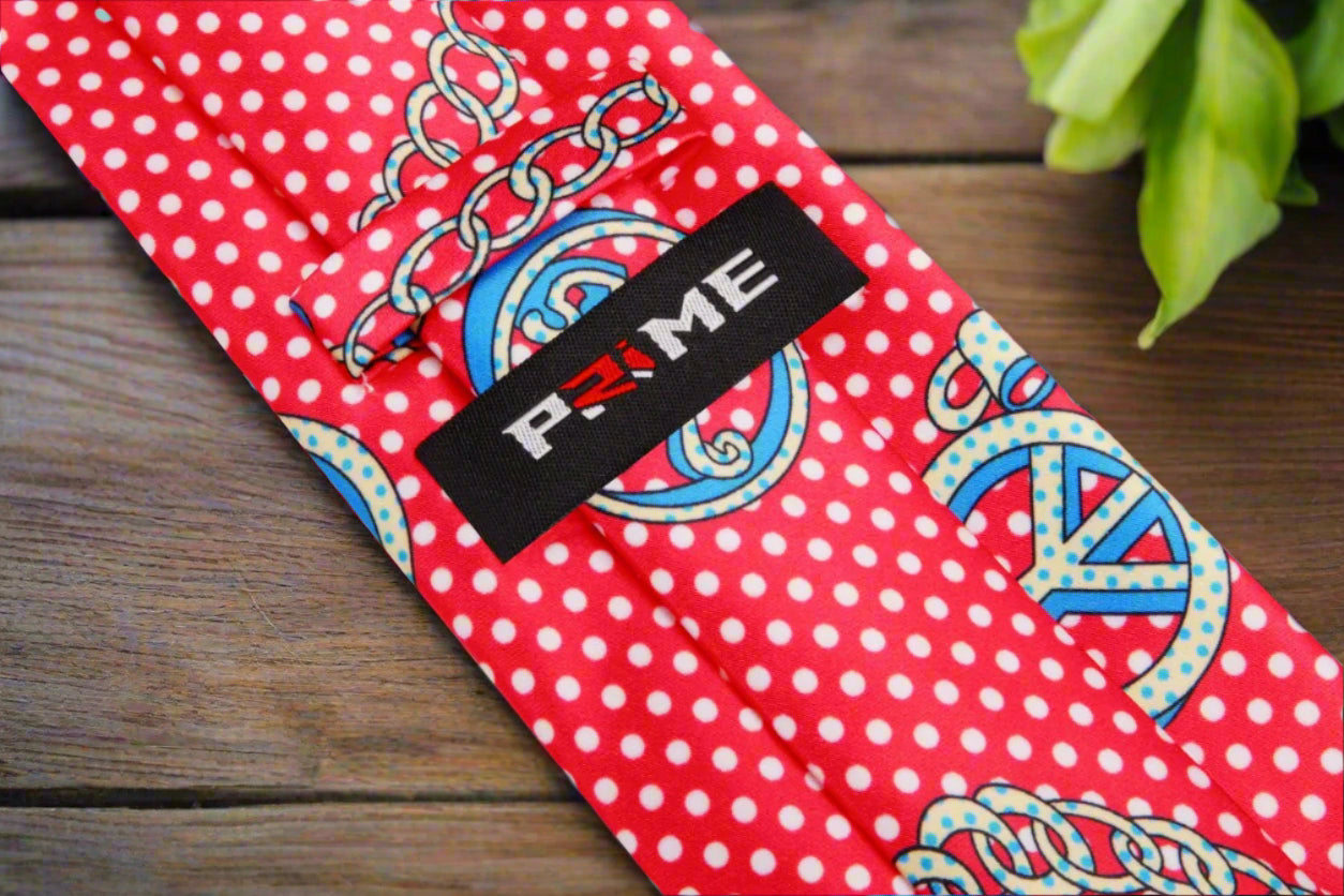Red Polka Tie Keep