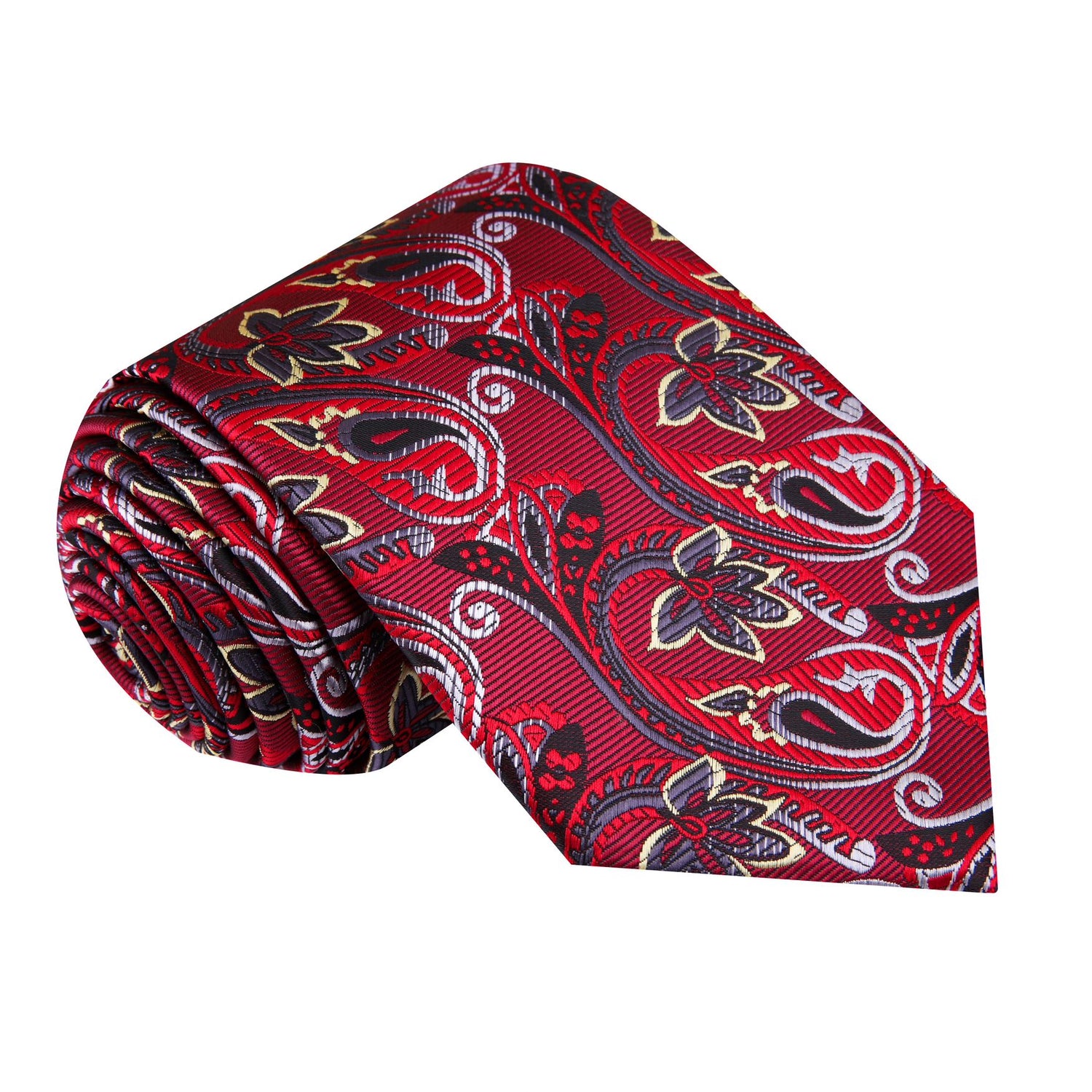 Red Paisley Tie 