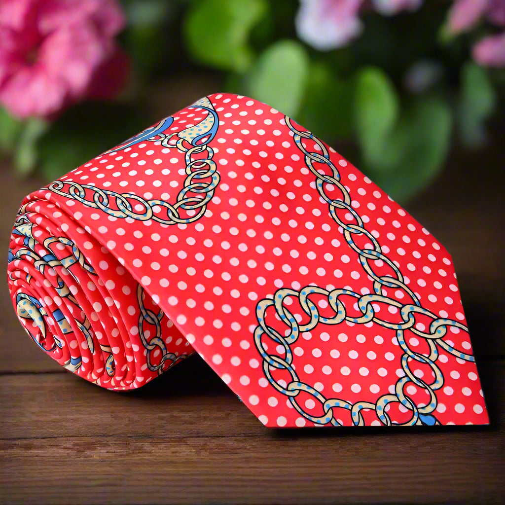 Red Polka Tie