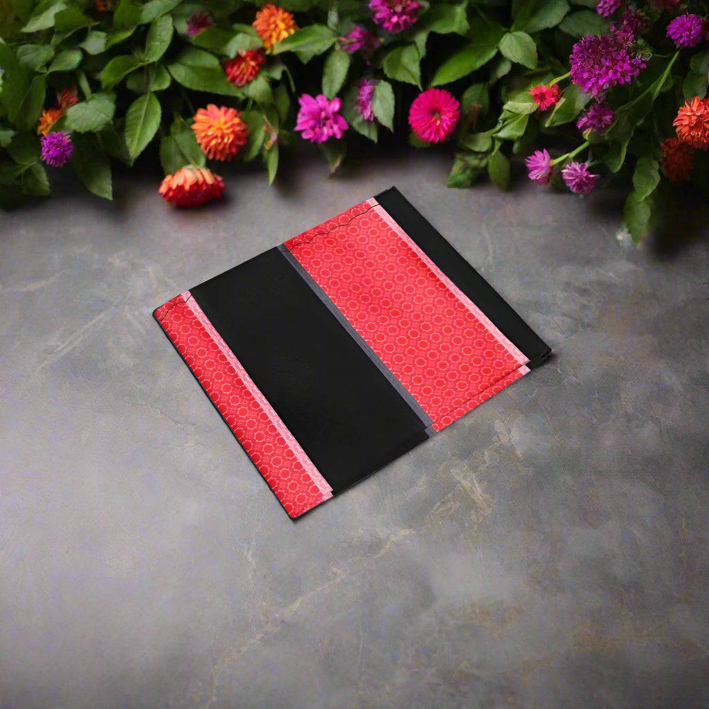 Red Black Abstract Pocket Square