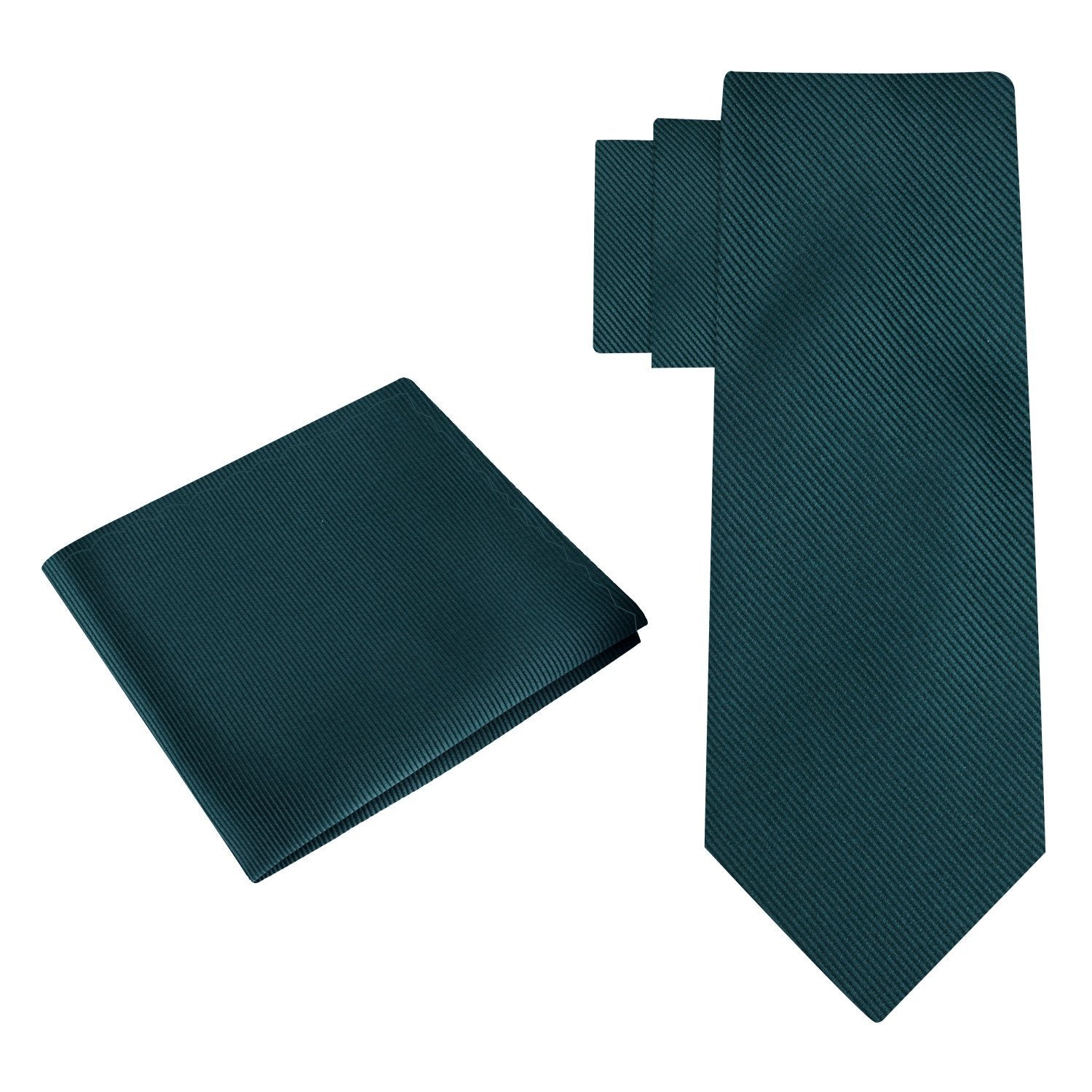 Alt View: Solid Sea Green Tie and Square