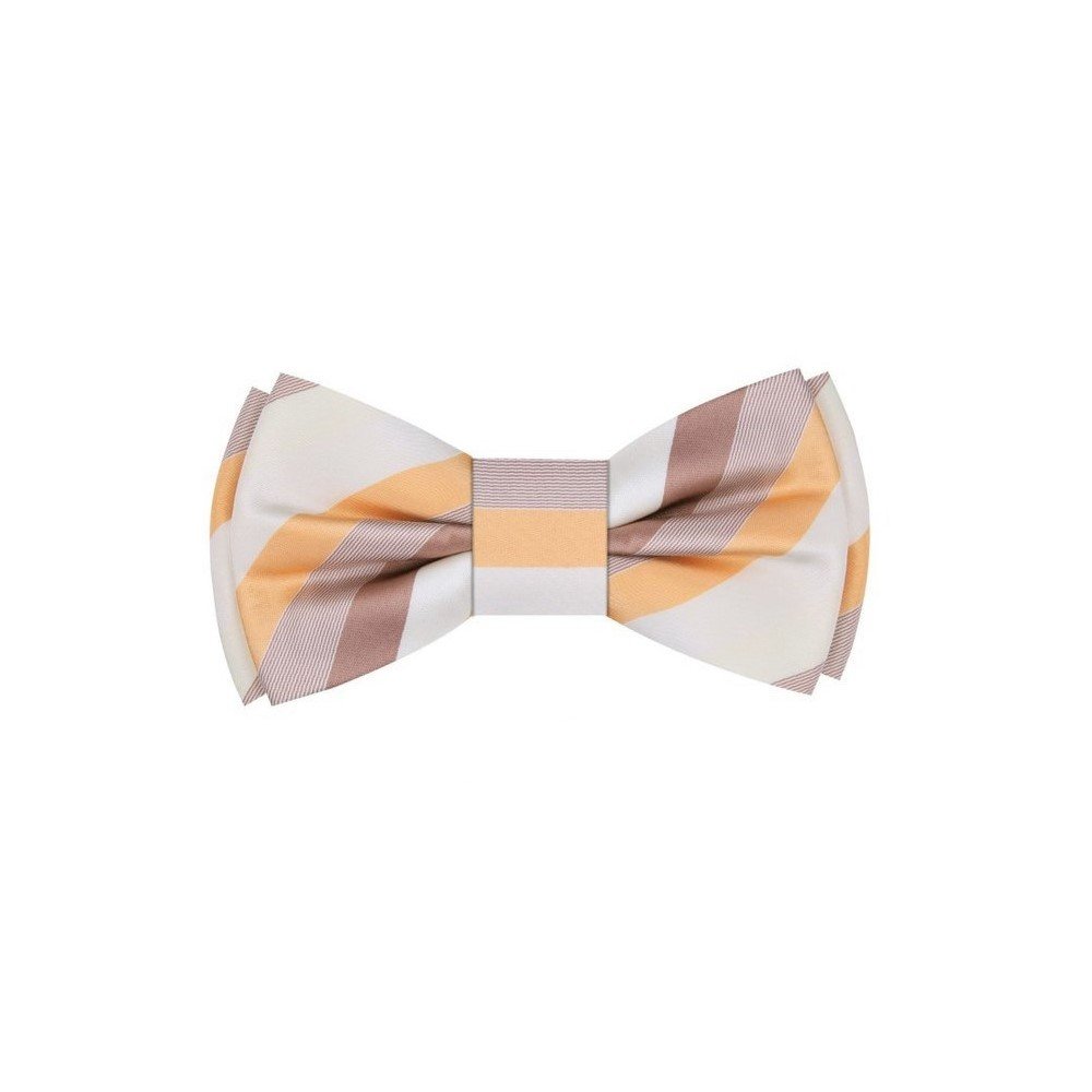 Brown Stripe Bow Tie||Shades of Brown