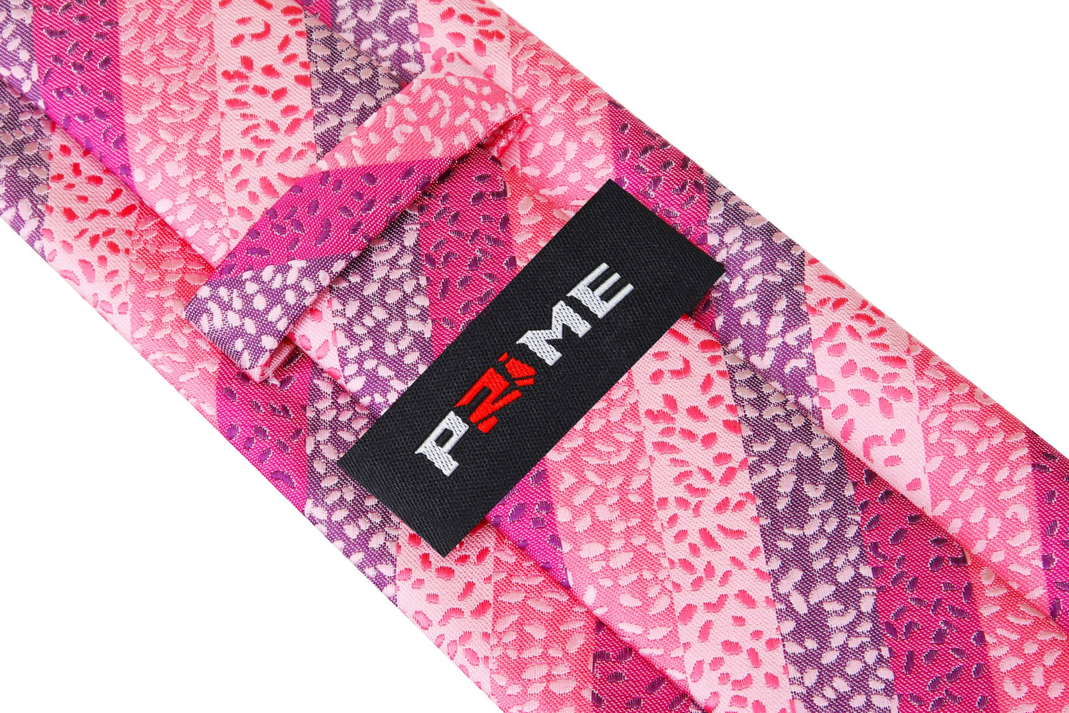 Shades of Pink with stripes and texture silk tie Keep