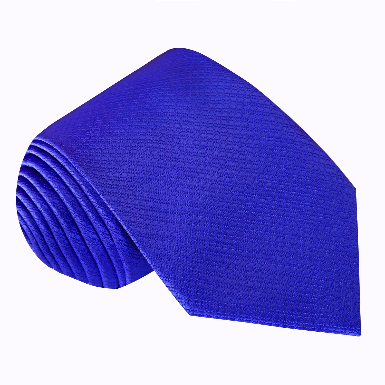 Solid Blue Textured Tie