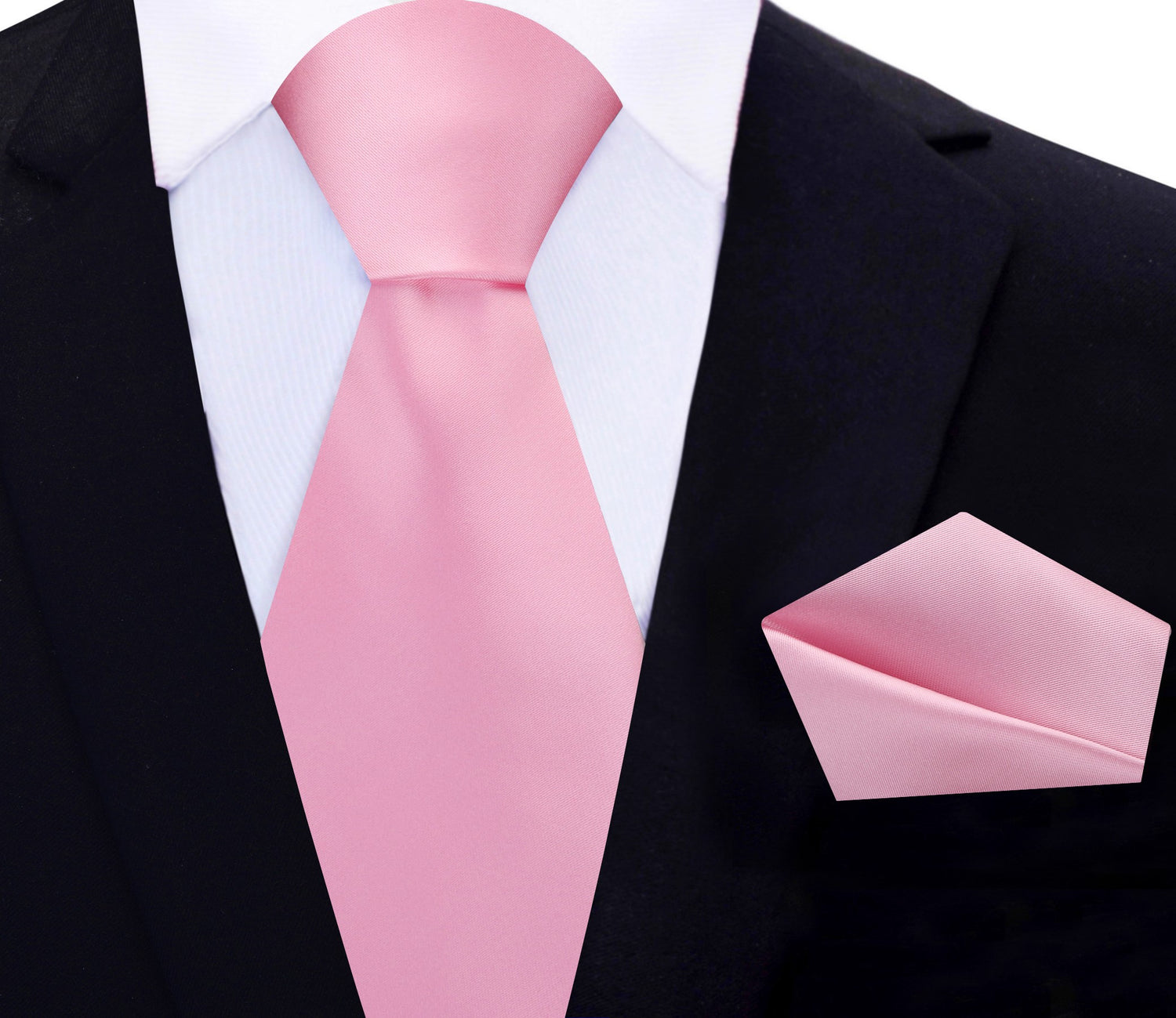 Main View: Baby Pink Tie and Pocket Square