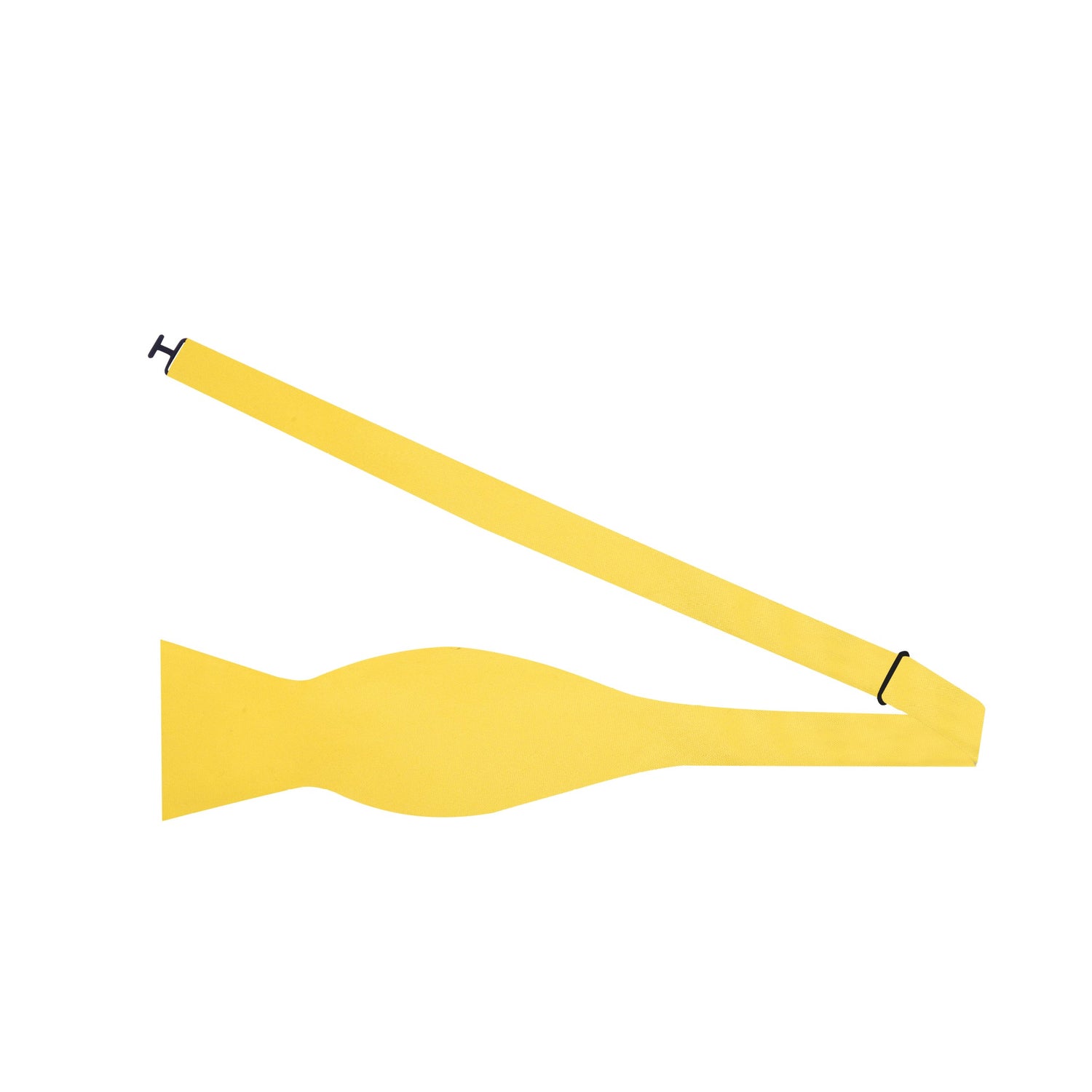 Self Tie View: Solid Glossy Canary Yellow Bow Tie