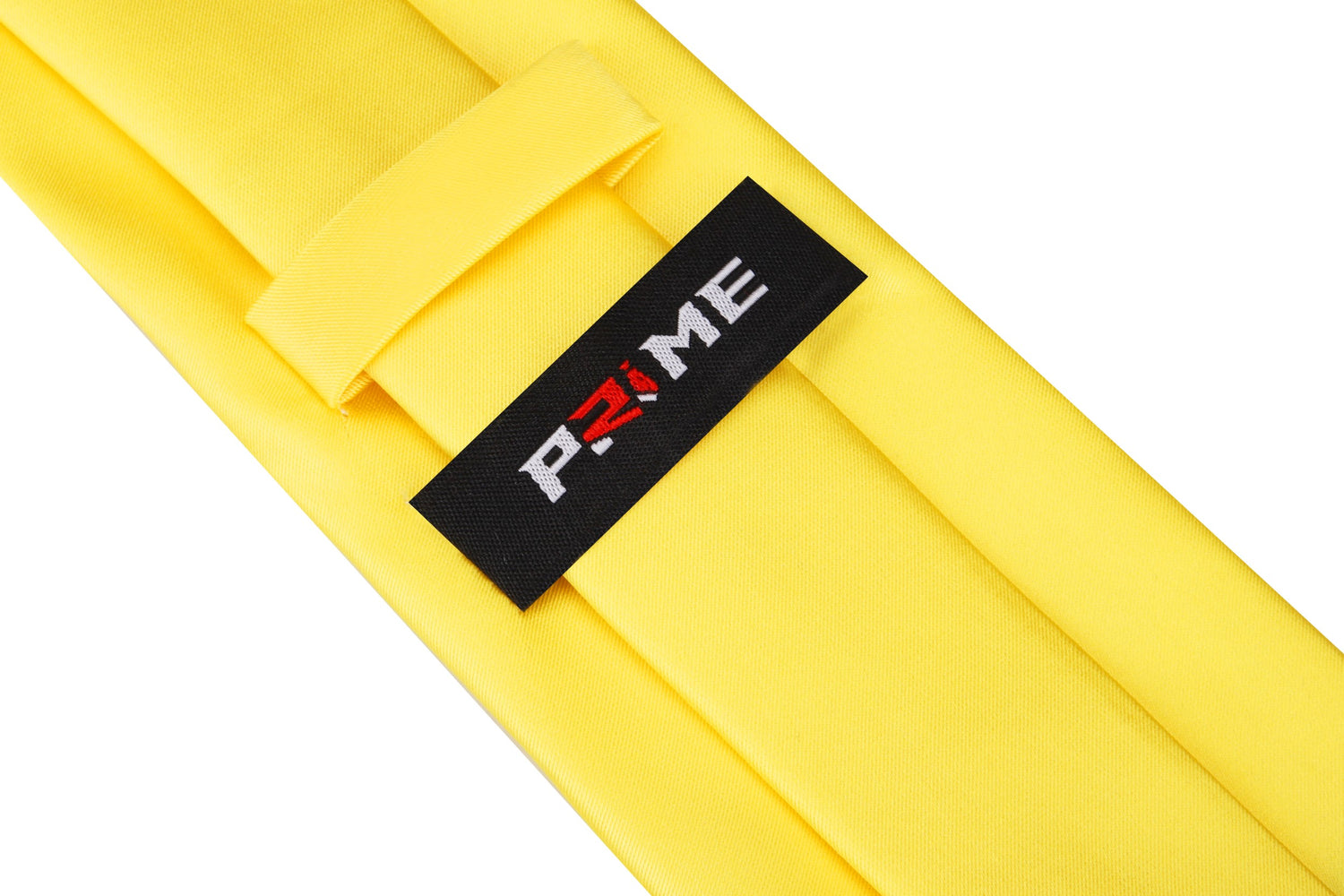 Solid Glossy Canary Yellow Silk Necktie Keep