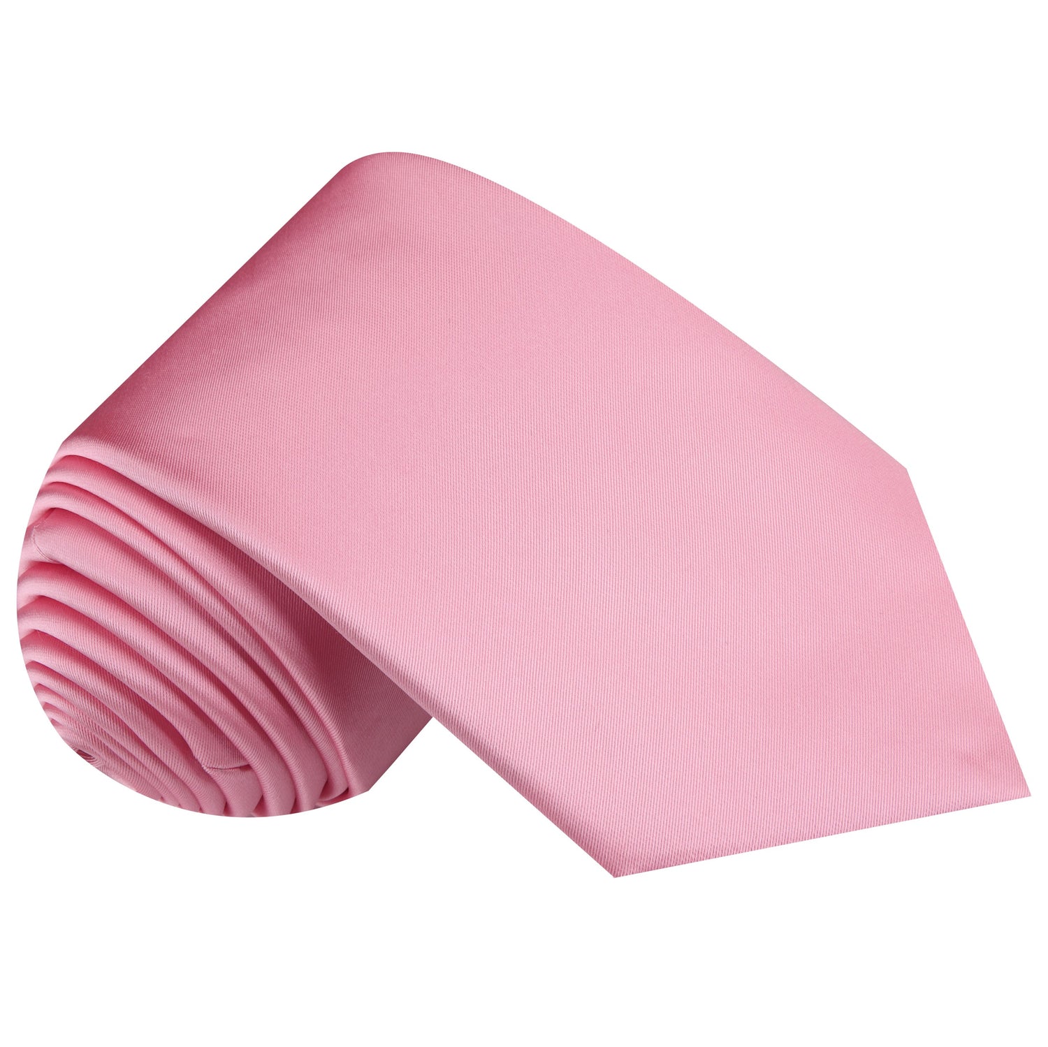 Solid Glossy Kobi Pink Silk Necktie