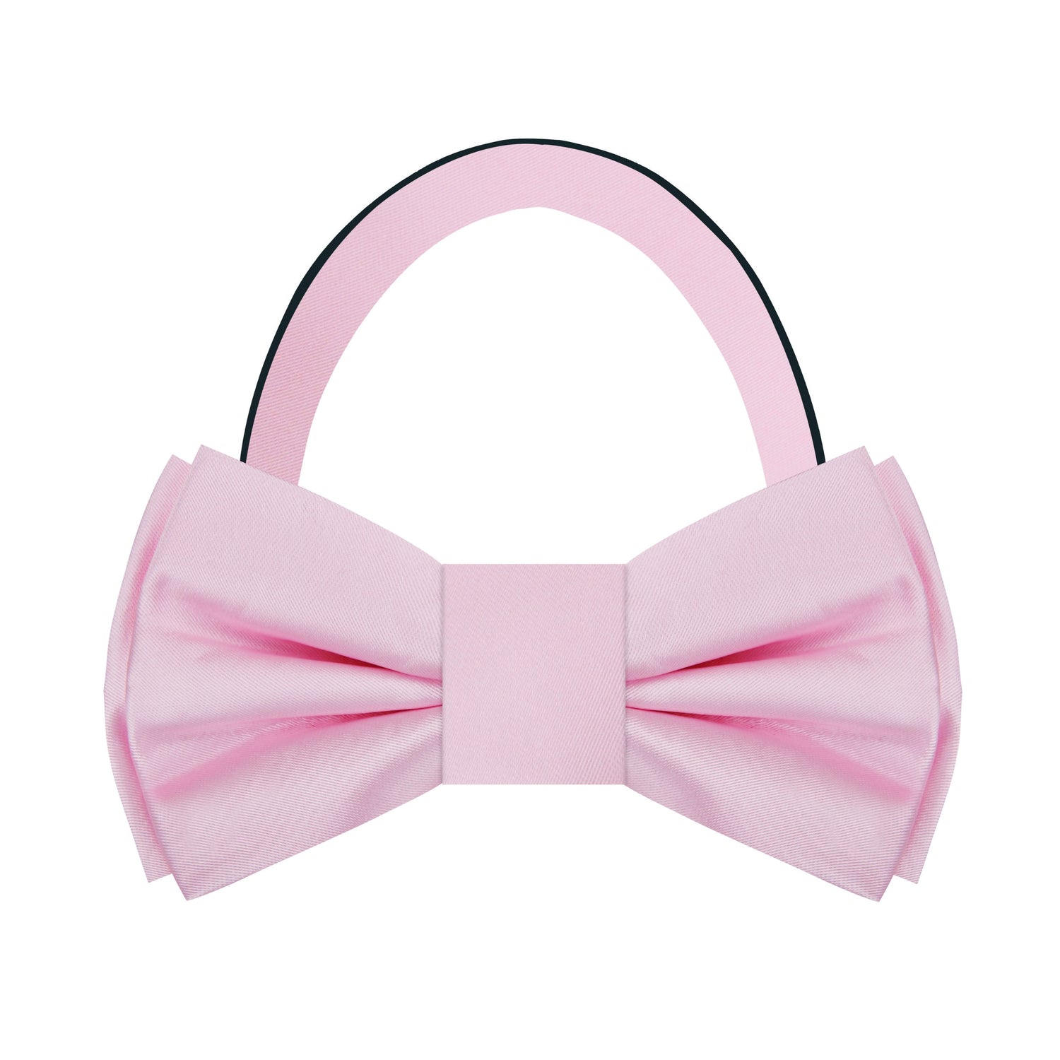 Pre Tied: Solid Glossy Blush Pink Bow Tie