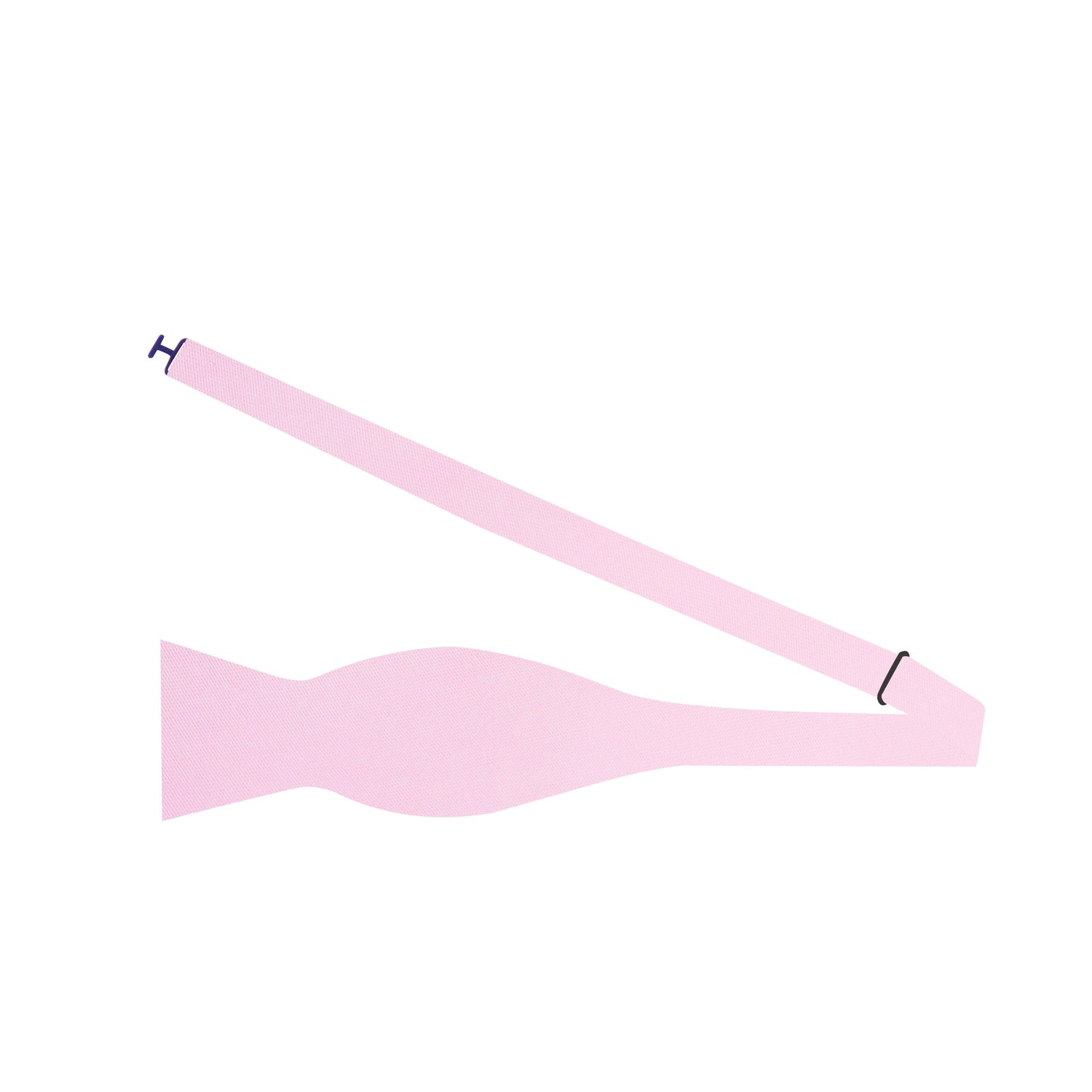 Self Tie: Solid Glossy Blush Pink Bow Tie