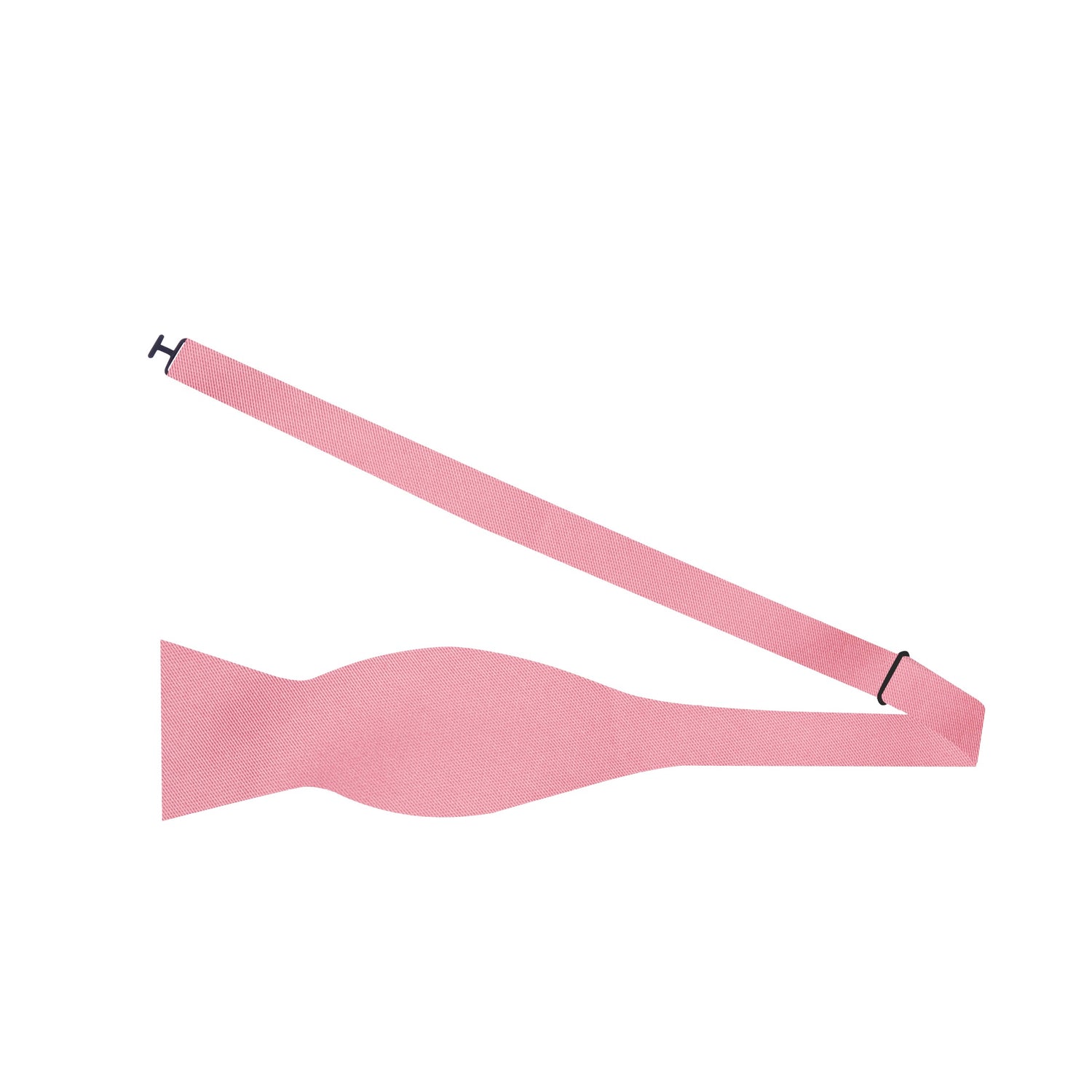 Self Tie: Solid Glossy Salmon Pink Bow Tie