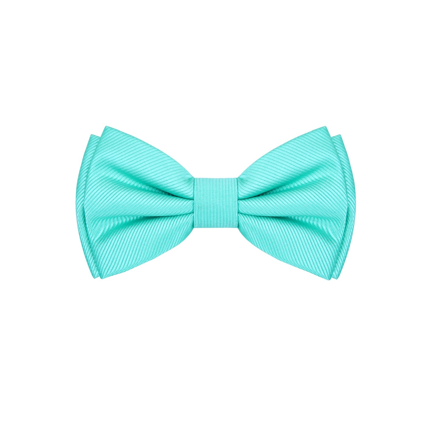 A Mint Solid Pattern Silk Self Tie Bow Tie