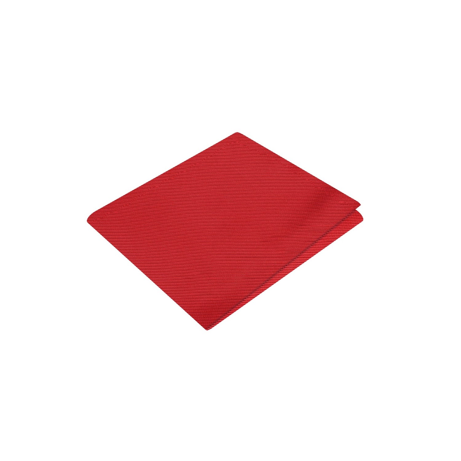 A Solid Red Pattern Silk Pocket Square