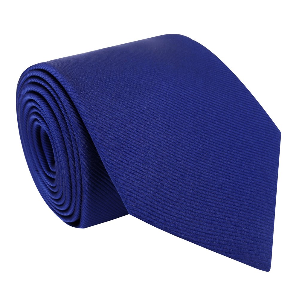 A Solid Dark Blue Colored Silk Necktie ||Navy