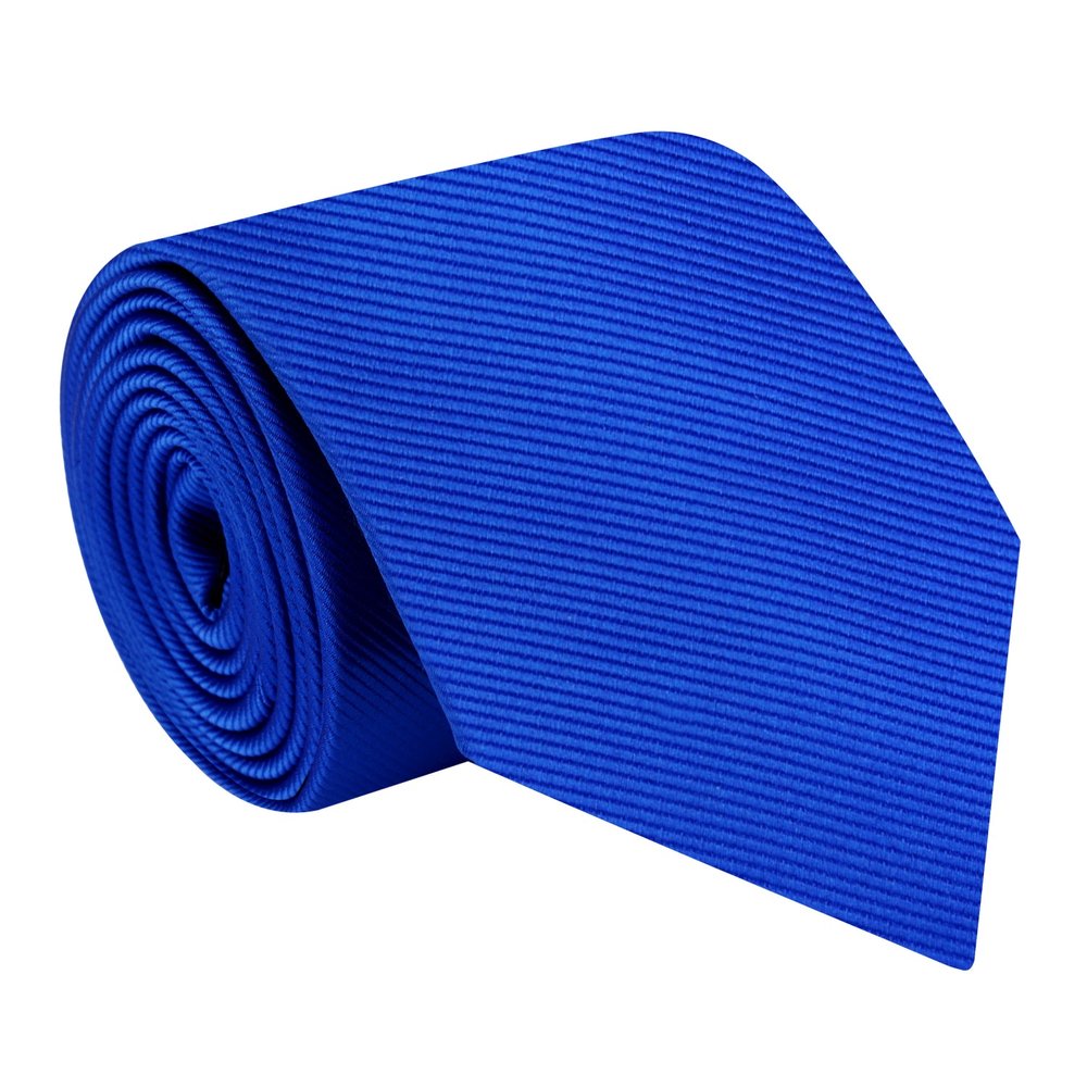 A Solid Blue Colored Silk Necktie||Royal Blue