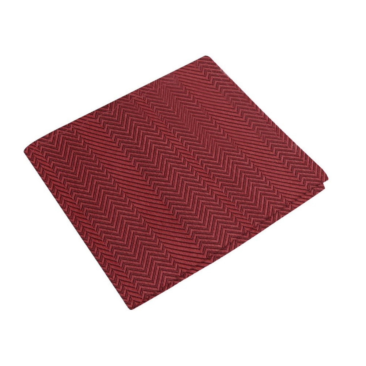 Solid Garnet Red Pocket Square