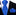 A Solid Rich Royal Blue Pattern Silk Necktie, Matching Pocket Square ||Rich Royal Blue