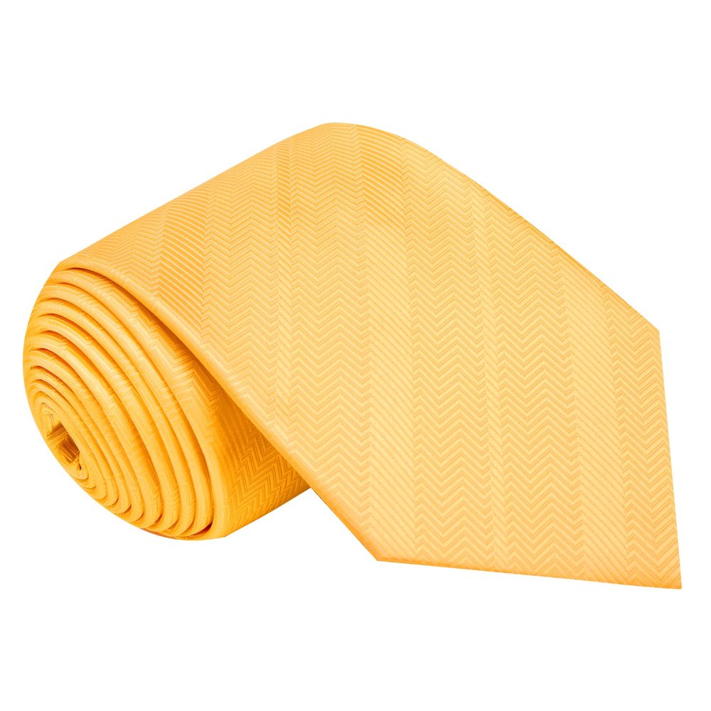 Dandelion Yellow Solid Silk Necktie 