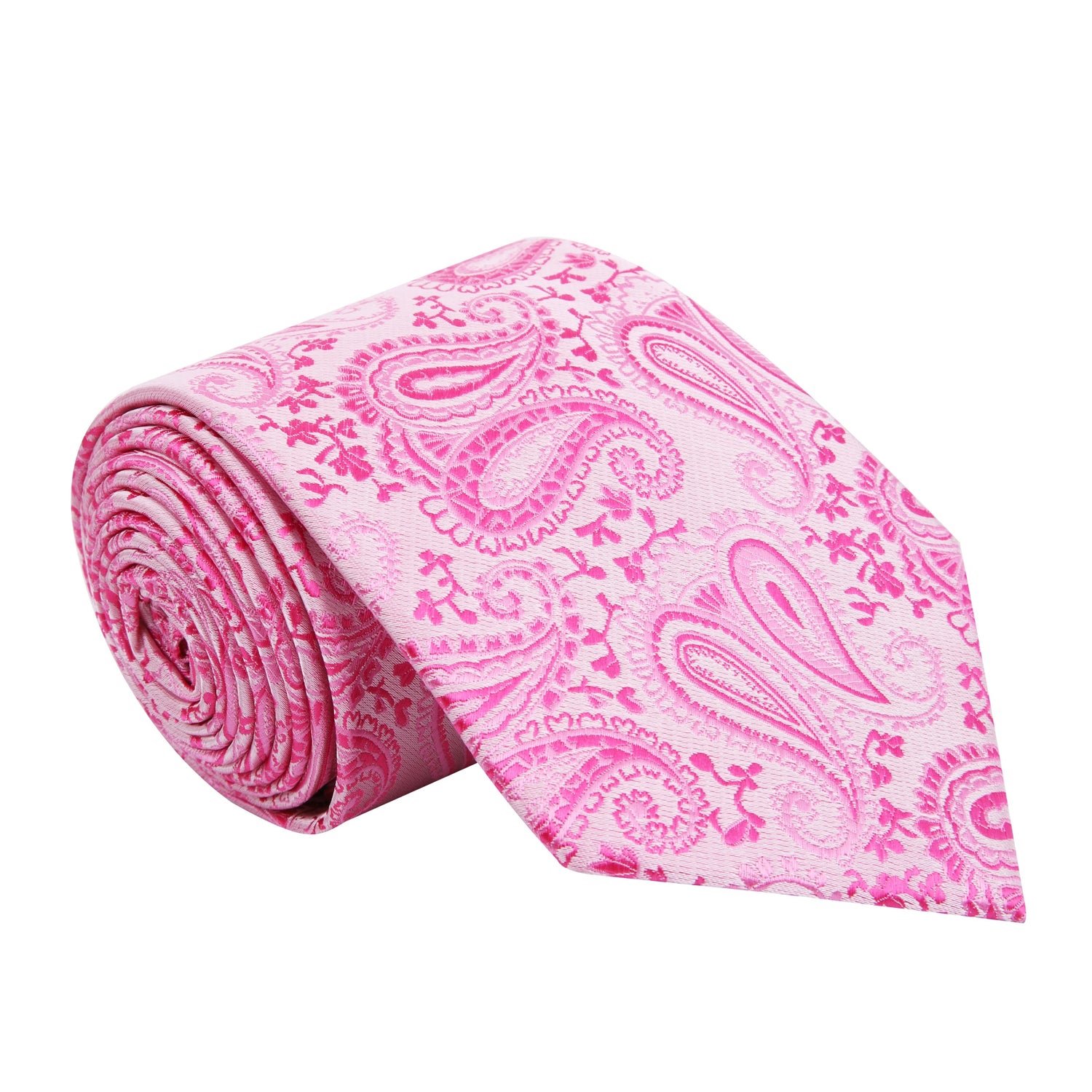 Bright Pink Paisley Tie 