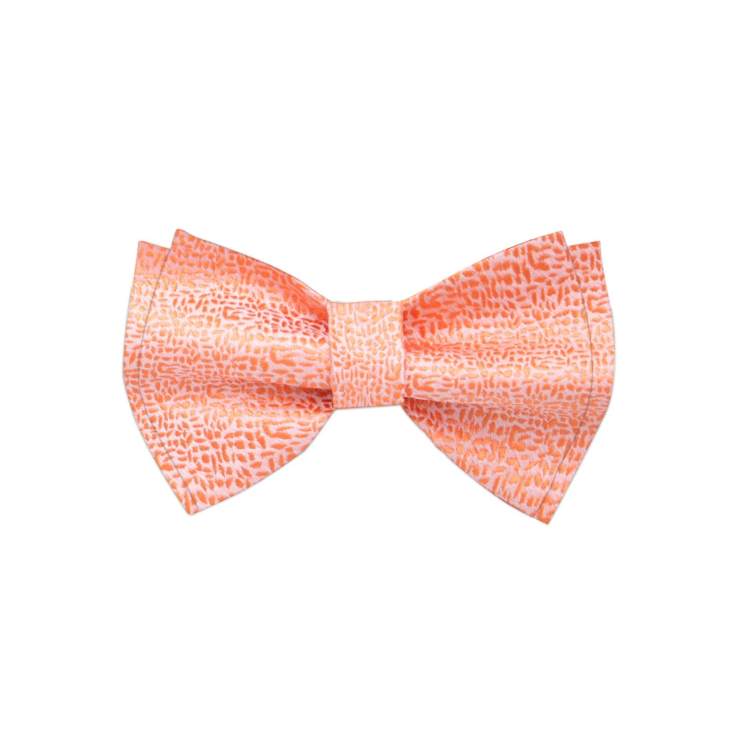 Coral Shimmer Bow Tie
