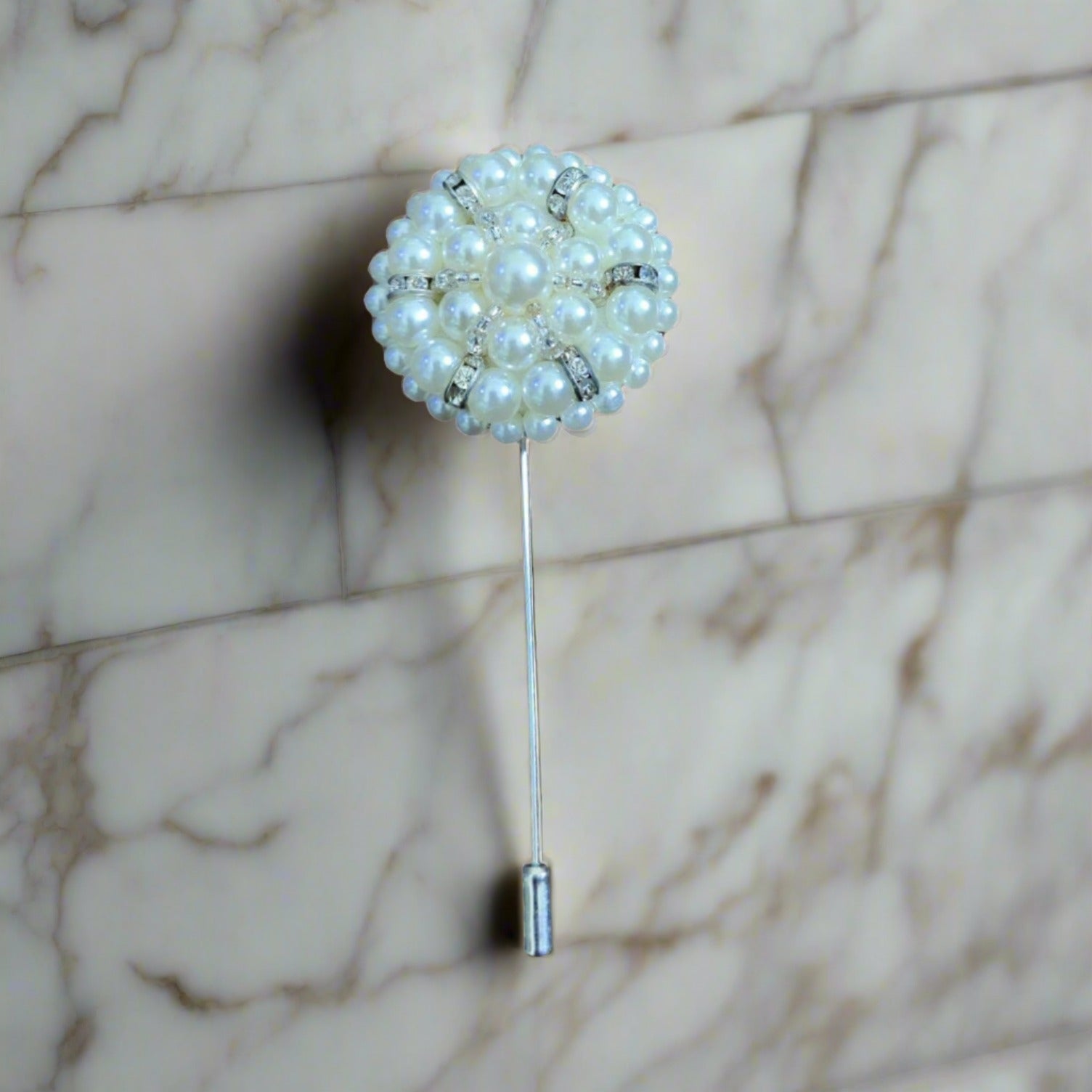 Pearl Luxury Cushion Lapel Pin