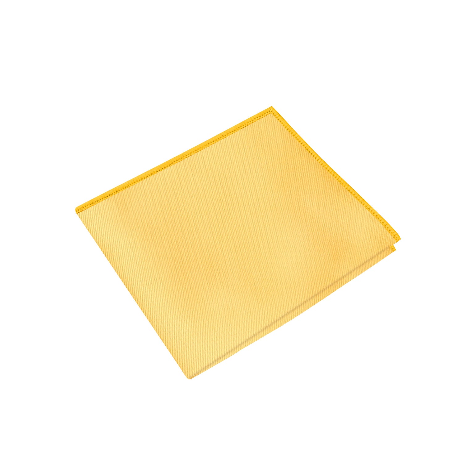 Yellow, Dark Yellow Edges Pocket Square