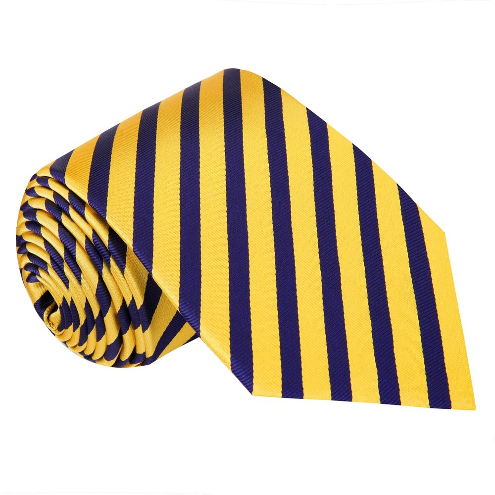 Yellow and Blue Stripe Tie