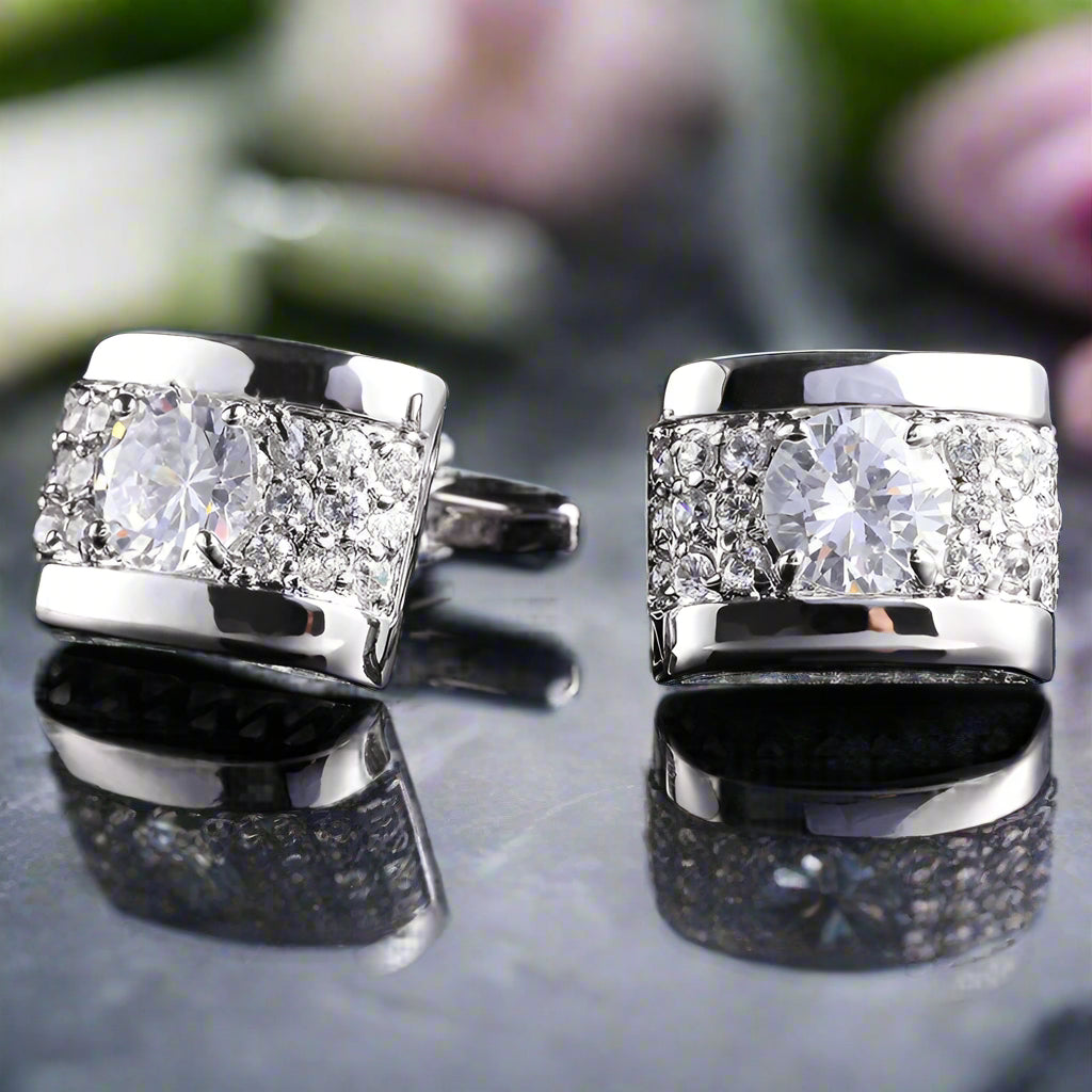 Chrome cufflinks