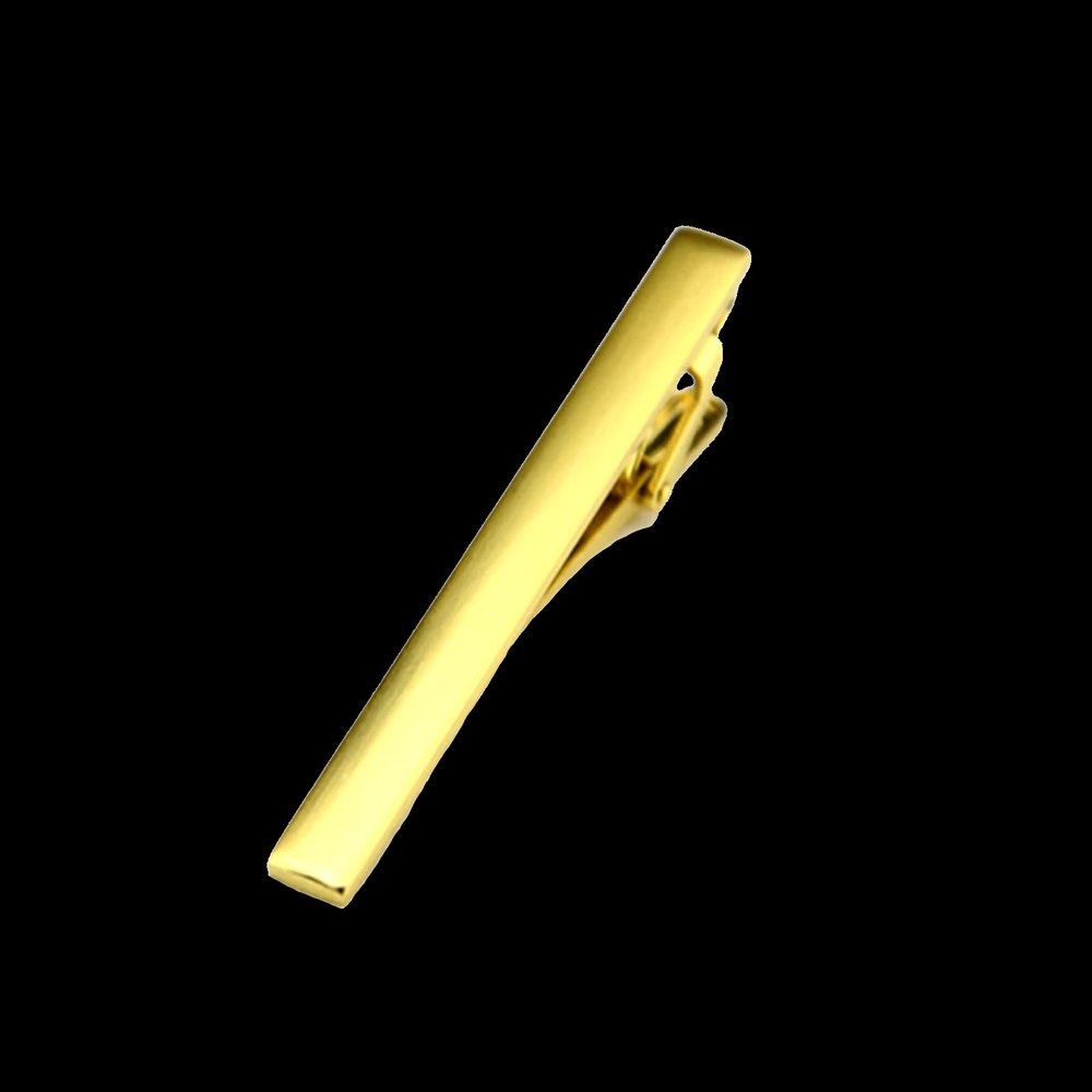 A Solid Gold Colored Tie Bar